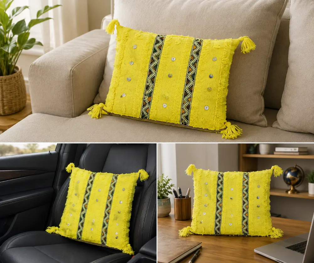 Petits coussins décoratifs 35x30 cm pour canapé et lit