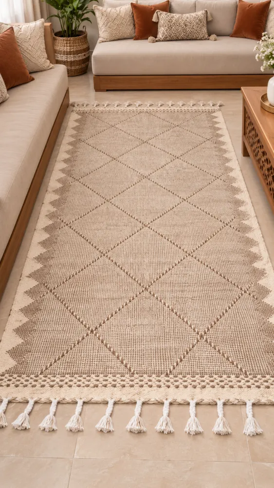 Tapis Traditionnel en Laine Fait Main 1.30 x 2.10