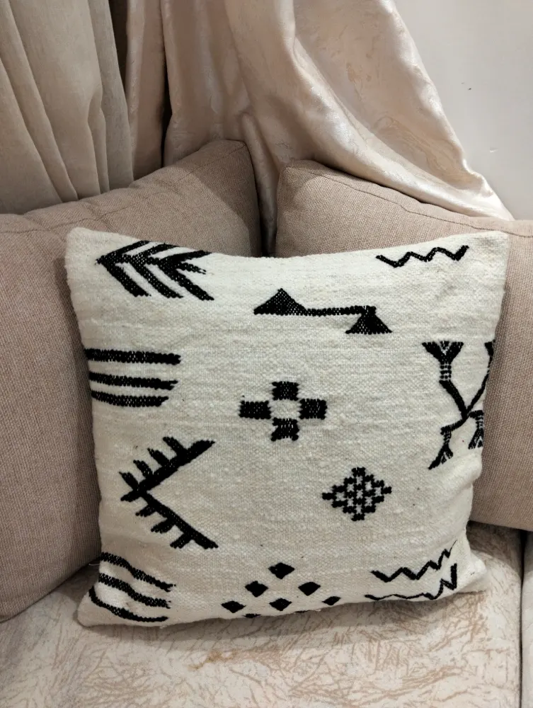 Oreiller en laine naturelle 46x46 cm - Confort et qualité