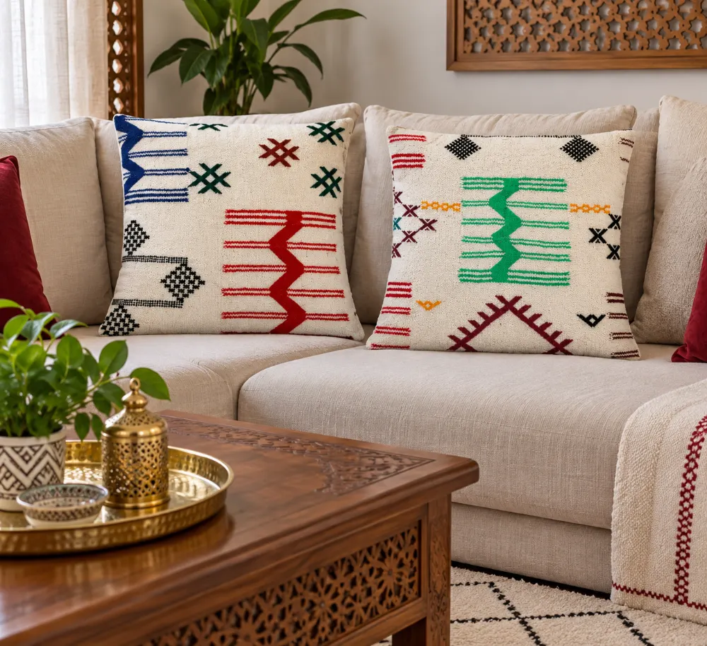 Oreillers en Laine 46x46 cm - Confort et Chaleur