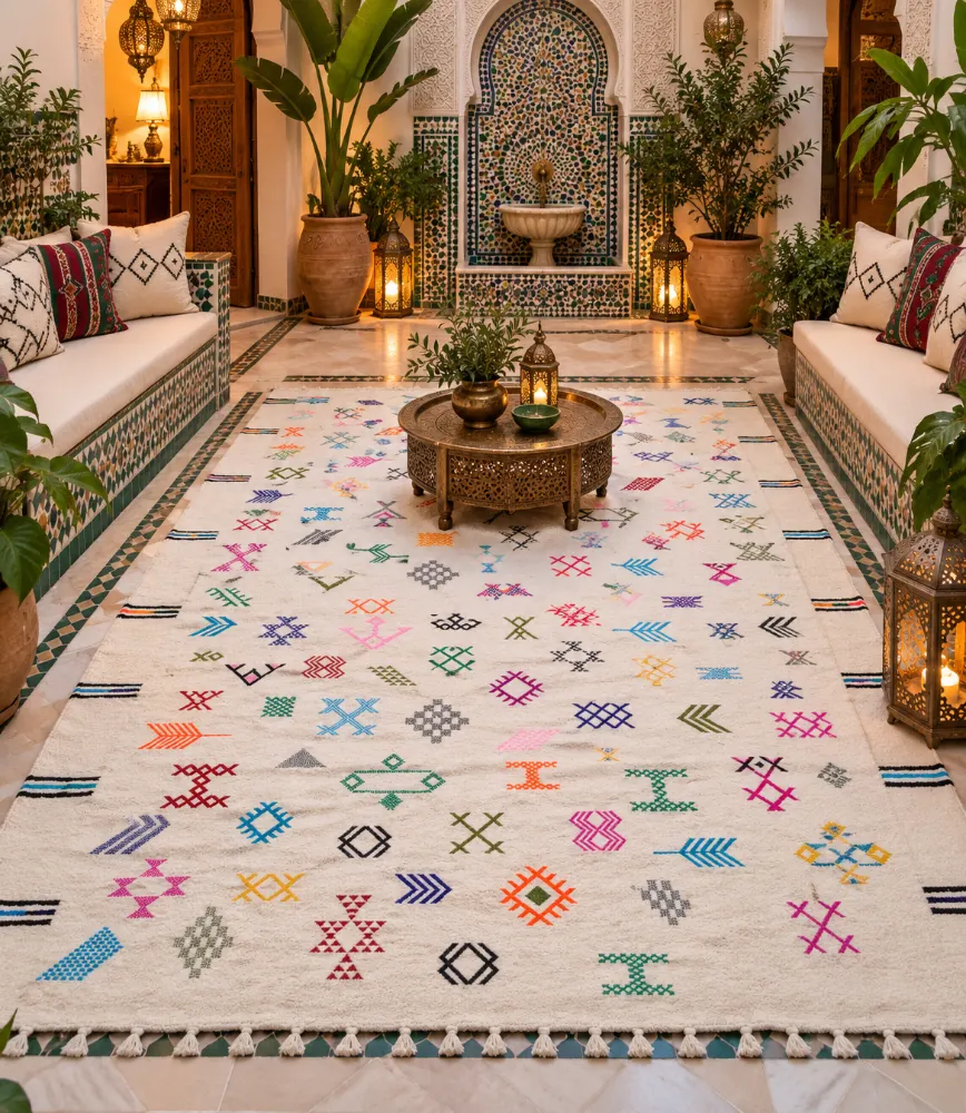 Tapis en Laine Naturelle Lavable 1.5x2.5